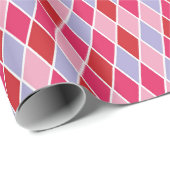 Pink Romantic and Feminine Harlequin Cadeaupapier (Rol Hoek)