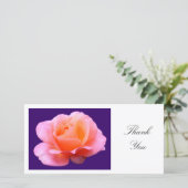 Pink Roos II - Dank je wel Bedankkaart (Staand voorkant)