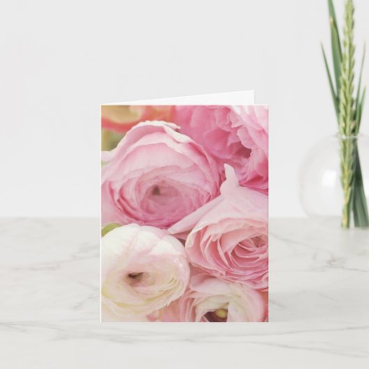 Pink Rose All-Occasion Denken aan jou Bedankkaart (Voorkant)