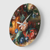 PINK ROSE, ANEMONE BLUE MORNING GLORIES, FLOWERS GROTE KLOK (Hoek)