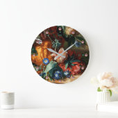 PINK ROSE, ANEMONE BLUE MORNING GLORIES, FLOWERS GROTE KLOK (Huis)