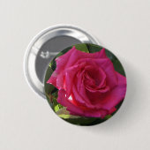 Pink Rose Button - voor Valentijnsdag? (Voorkant /achterkant)