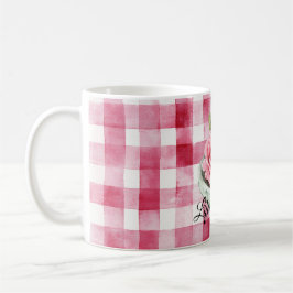  Pink Rose Candle Plaid  Koffiemok