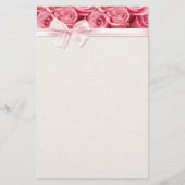 Pink Rose Elegance 2 Briefpapier (Voorkant)