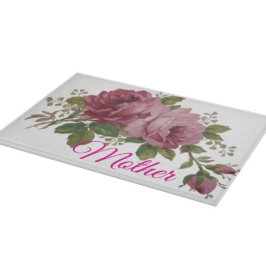 Pink Rose Elegance Cutting Board Snijplank