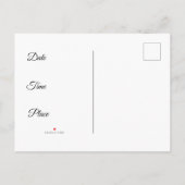 Pink Rose Elegance Invitation Briefkaart (Achterkant)