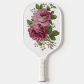 Pink Rose Elegance  Pickleball Paddle (Voorkant)