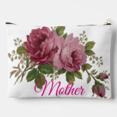 Pink Rose Elegance Print Cut Sew Bag Etui (Achterkant)