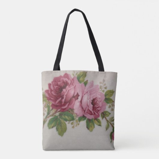 Pink Rose Elegance Tas (Achterkant)