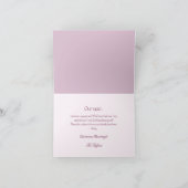 Pink Rose Enchanted Forest Holiday Letter Card Kaart (Binnen)