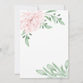 Pink Rose Eucalyptus gebladerte echtscheidingsfees Kaart (Achterkant)