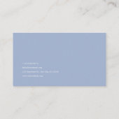 Pink Rose Floral and Celestial Twilight Mountain Visitekaartje (Achterkant)