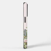 Pink Rose Floral Fence Cowgirl Case-Mate iPhone Case (Achterkant / Rechts)