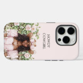 Pink Rose Floral Fence Cowgirl Case-Mate iPhone Case (Achterkant (horizontaal))