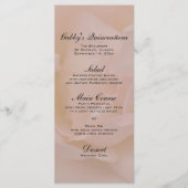 Pink Rose Floral Quinceañera Menu (Voorkant)