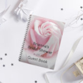Pink Rose Floral Vrijgezellenfeest Gast Notitieboek