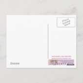 Pink Rose Flower Fairy beroemd gemaakt door Molly  Briefkaart (Achterkant)