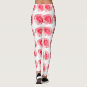 Pink Rose Flower Leggings (Achterkant)