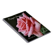Pink Rose Flower Prayer Journal Notitieboek (Rechterzijde)