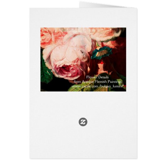 PINK ROSE, FLOWERS EN BUTTERFLES Valentijnsdag (Achterkant)