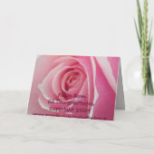 Pink Rose Friendship Kaart (Achterkant)