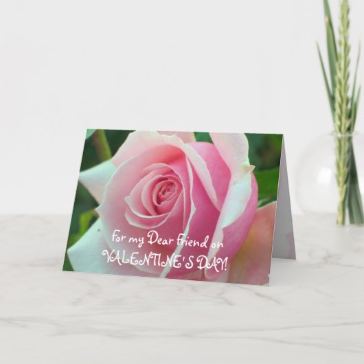 Pink Rose Friendship Kaart (Voorkant)