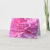 Pink Rose Friendship Kaart (Achterkant)