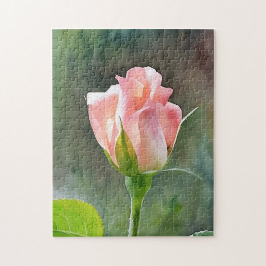 Pink Rose Garden Art Puzzel Legpuzzel (Verticaal)