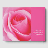 PINK ROSE Gepersonaliseerd scripts Gastenboek (Achterkant)