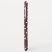 Pink Rose Gold - Bourgogne Polka Dot Pattern Case-Mate iPhone Case (Achterkant/links)