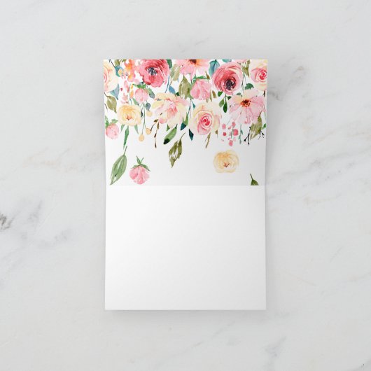 Pink Rose Gold Cross Bedankt voor je reactie (Binnen)