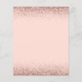 Pink Rose Gold Glitter Elke dag van de dag (Achterkant)