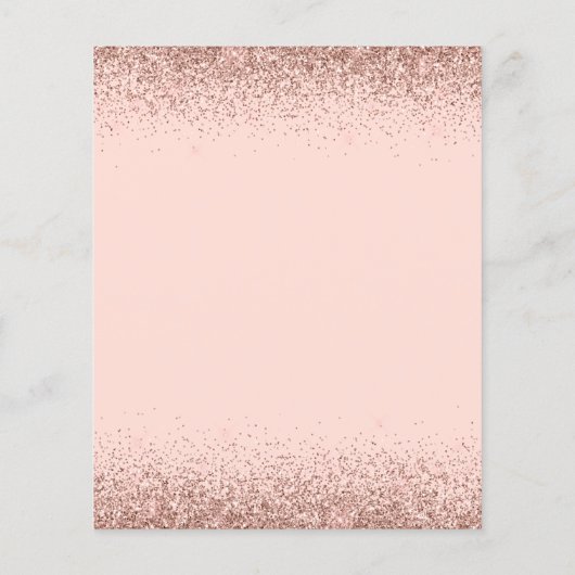 Pink Rose Gold Glitter Elke dag van de dag (Achterkant)