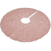 Pink Rose Gold Glitter en Sparkle Girly Kerstboom Rok (Gekanteld)