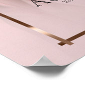 Pink Rose Gold Memorial Poster (Hoek)