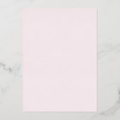 Pink Rose Gold Swirl Elegant Quinceanera  Folie Uitnodiging (Achterkant)