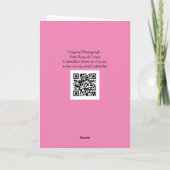 Pink Rose Grace Scripting Note Kaart Philippians (Achterkant)