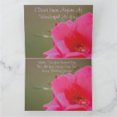 Pink Rose Happy Birthday grootma Kaart (Binnen)
