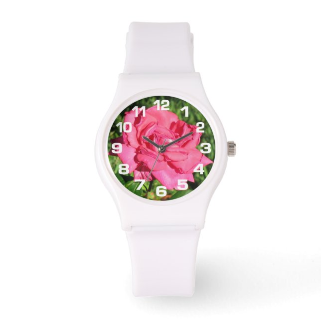 PINK ROSE-horloges Horloge (Voorkant)