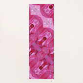 Pink Rose Ikat Yogamat (Achterkant)