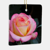 Pink Rose Keramisch Ornament (Rechts)