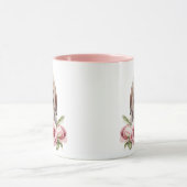 Pink Rose Lop Eared Bunny Rabbit Mok (Midden)