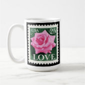 Pink Rose Love Koffiemok (Links)