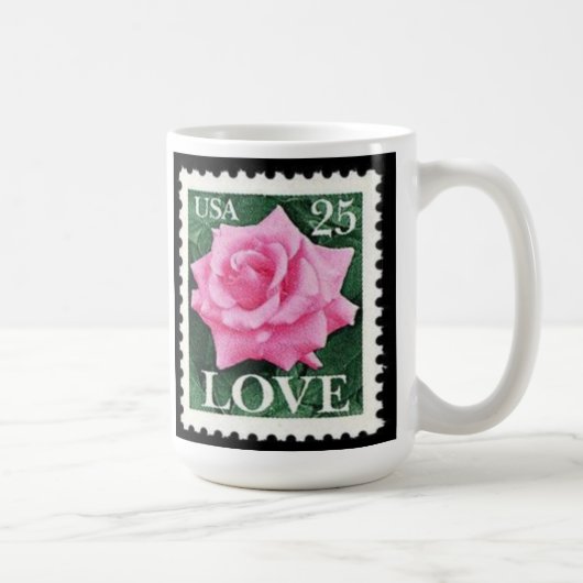 Pink Rose Love Koffiemok (Rechts)