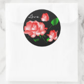 "Pink Rose Love" Sticker (Tas)