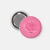 Pink rose magneet (Voorkant / Achterkant)