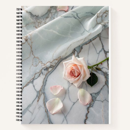 Pink Rose Marble Notitieboek (Voorkant)