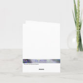 Pink Rose met een Bee Personalized Wenskaart Kaart (Achterkant)