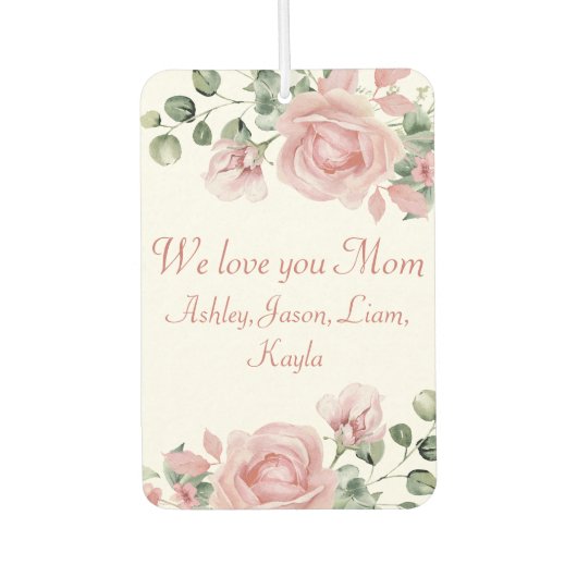 Pink Rose Mother Day Luchtverfrisser (Voorkant)