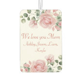 Pink Rose Mother Day Luchtverfrisser (Achterkant)